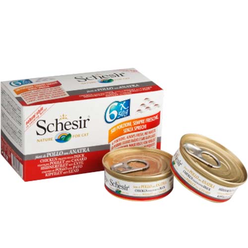 Schesir Cat Chicken & Duck 6 x 50g Fashion