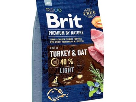 Brit Premium Dry Dog Food Turkey & Oat Light 3kg Sale