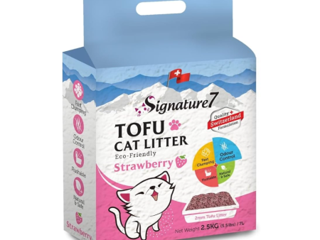 S7 Tofu Flushable Cat Litter Strawberry 7L For Sale