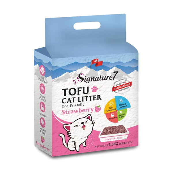 S7 Tofu Flushable Cat Litter Strawberry 7L For Sale