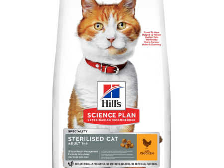 Hill s Science Plan Sterilised Cat Food with Chicken 1.5kg Sale