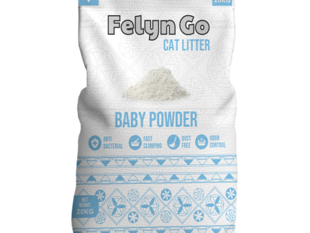 Felyn Go Cat Clumping Litter Baby Powder 30L 20KG Discount