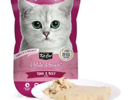 Kit Cat Petite Tuna and Beef Classic 70g Pouch Supply