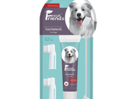 EXP 17FEB25 Fresh Friends Dog Dental Care Kit Beef Flavor with Bio-Enzyme 90g Sale