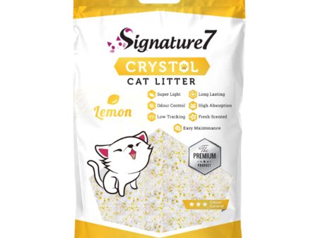 Signature7 Lemon Crystal Cat Litter 8L on Sale