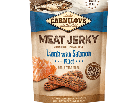 EXP 18FEB25 Carnilove Dog Treat Meat Jerky Lamb with Salmon Fillet 100g Supply