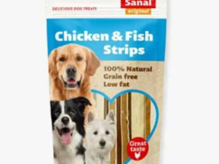 Sanal Dog Chicken And Fish Strips 80g Fashion